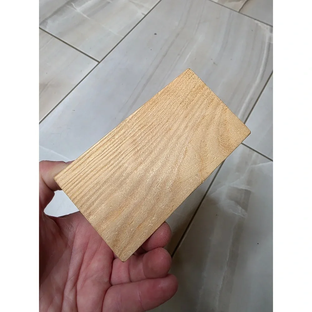 Unfinished Wood Treasure Chest Small Jewelry‎ Box Craft Storage Gold Latch E2